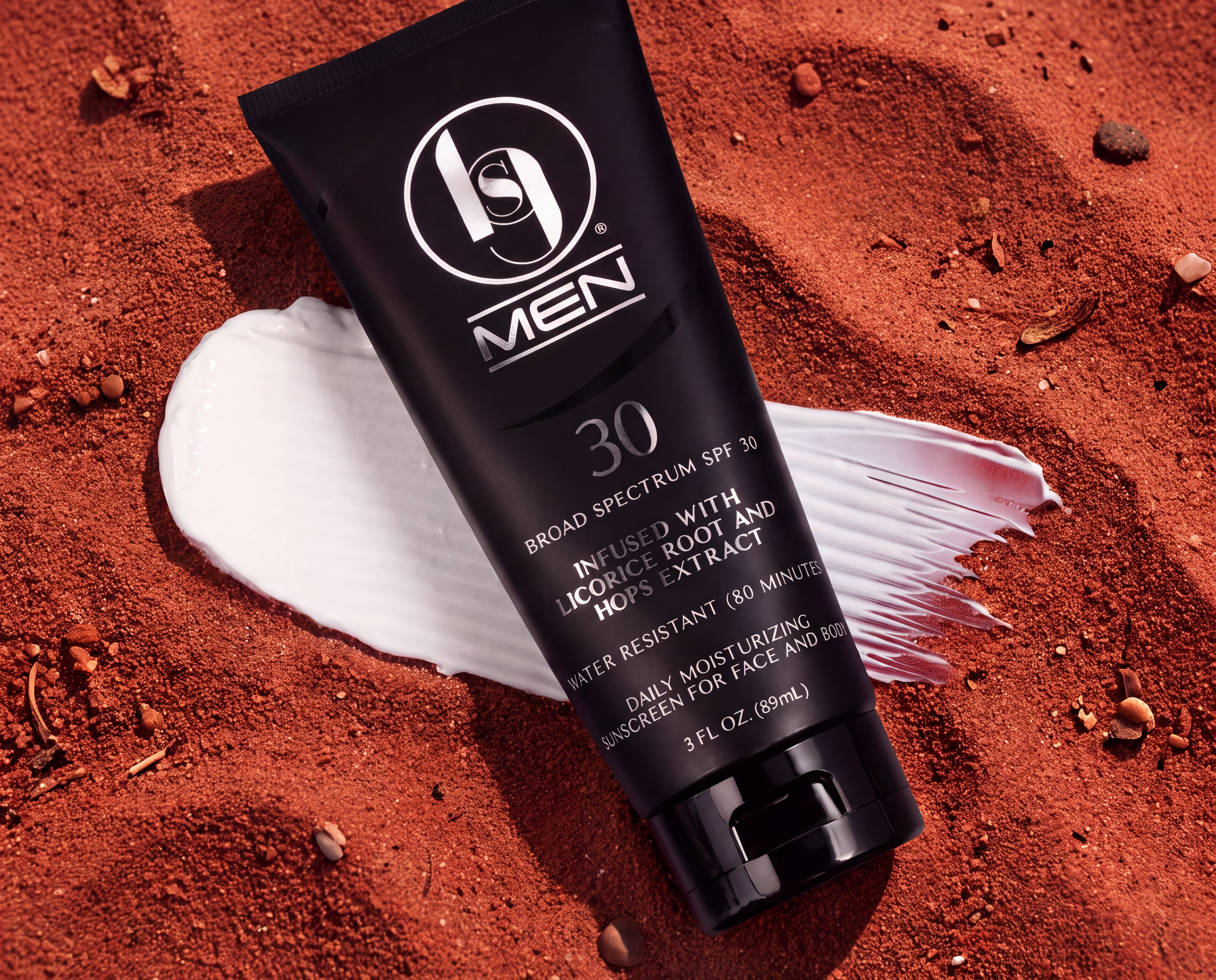 Black Girl Sunscreen men's product packaging